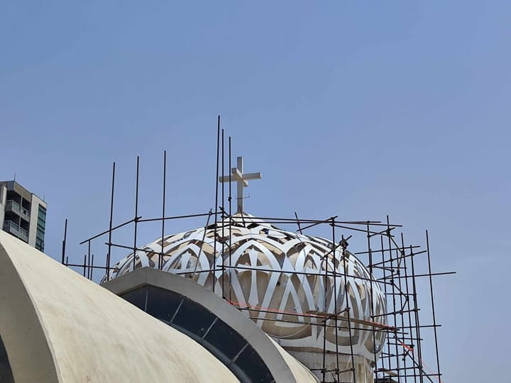 Τρούλος ναού υπό κατασκευή στο Ιράκ